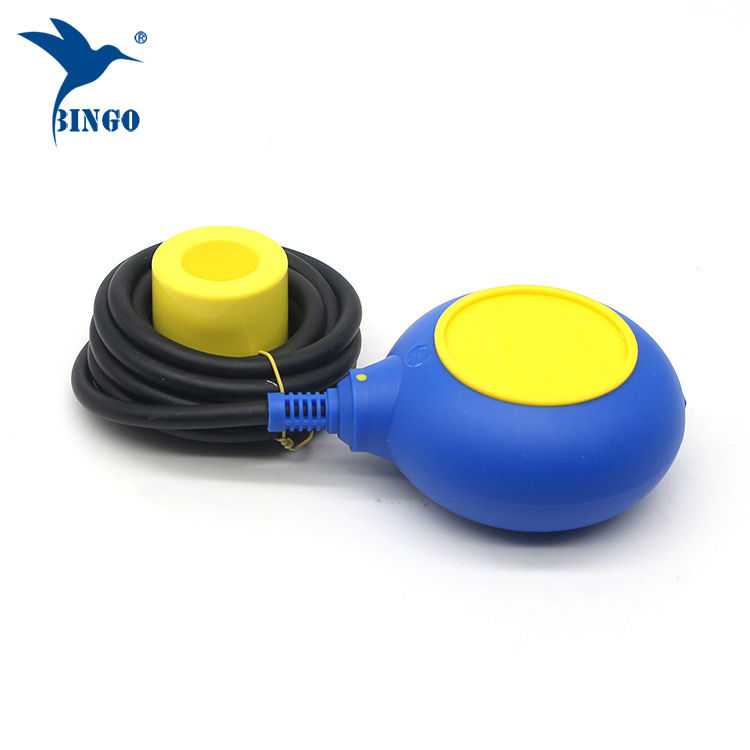 MAC 3 Typ Füllstandsregler in gelbem und blauem Kabel Schwimmerschalter
